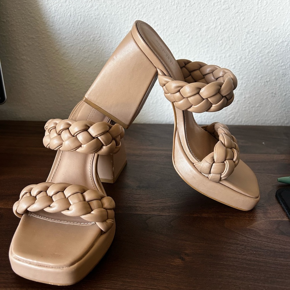 Forever 21 Braided Tan Heels